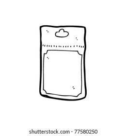 caricatura de bolsa de producto