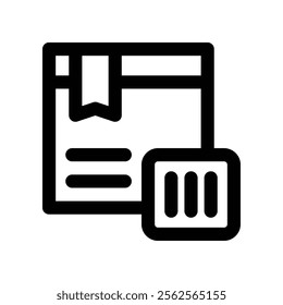 product barcode icon. vector line icon for your website, mobile, presentation, and logo design.