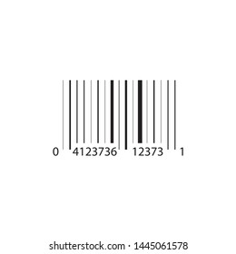 Product barcode with numbers - vector illustration 