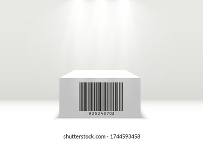 
Product barcode on transparent background .Vector illustration.