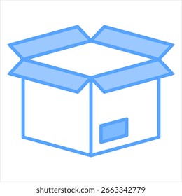 Ilustração do vetor de ícone azul do produto