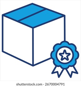 Product Blue Icon Vector Icon Illustration