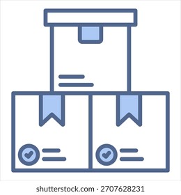Product Blue Icon Vector Illustration