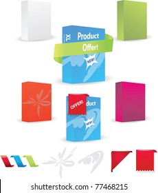 Product box design set