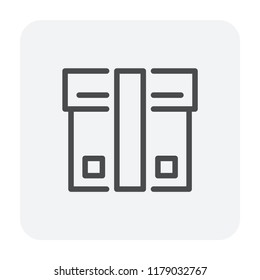 Product box icon design, editable stroke.