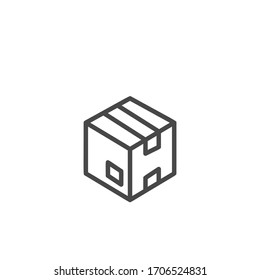 product box icon vector illustration flat