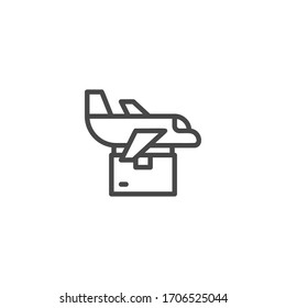product box icon vector illustration flat
