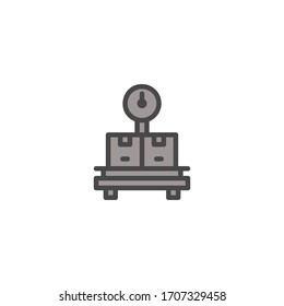 product box icon vector illustration flat