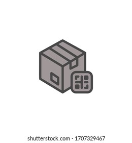ilustración vectorial de cuadro de producto