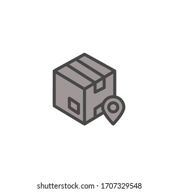 product box icon vector illustration flat