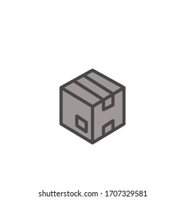 product box icon vector illustration flat