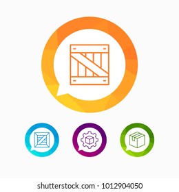 Product boxes and containers vector objects