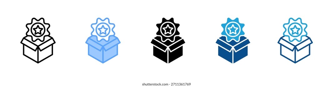 Product Branding icon set multiple style collection