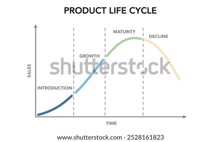 A product or business lifecycle typically consists of four stages: introduction, growth, maturity, and decline. Understanding these stages is crucial for developing effective marketing strategies.