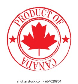 Product of canada label