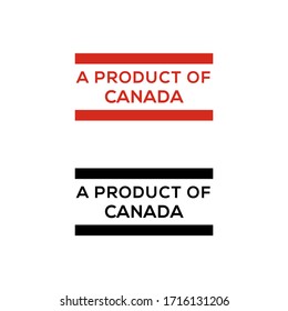 a product of Canada stamp or seal design vector download