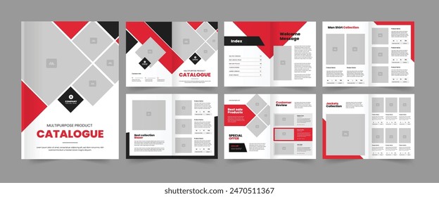 Product Catalog and Business Catalogue Template, Company Catalog Layout Design