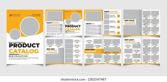 Product catalog and catalogue template.catalogue design.