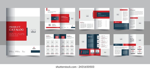 Product catalog design or modern product catalogue template, product catalog or catalogue template vector