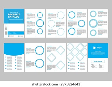 plantilla de diseño de forma de catálogo de empresa