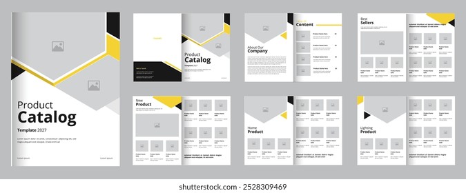 Product Catalog design template layout, product catalogue template 