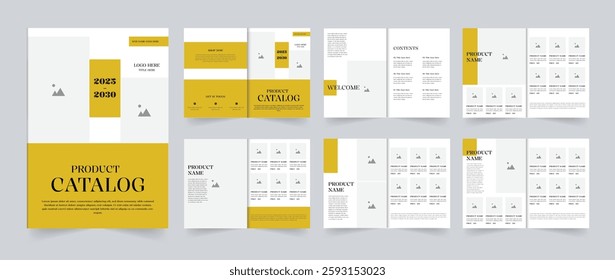 Product catalog design template or multipurpose catalogue design layout