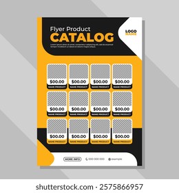 Product catalog flyer template, shop promotion