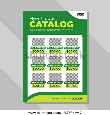 Product catalog flyer template, shop promotion