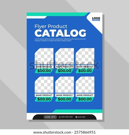 Product catalog flyer template, shop promotion