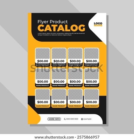 Product catalog flyer template, shop promotion