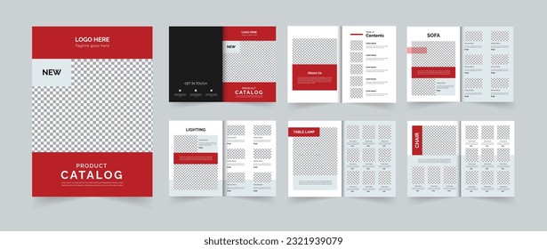 Product catalog template design 12 Pages