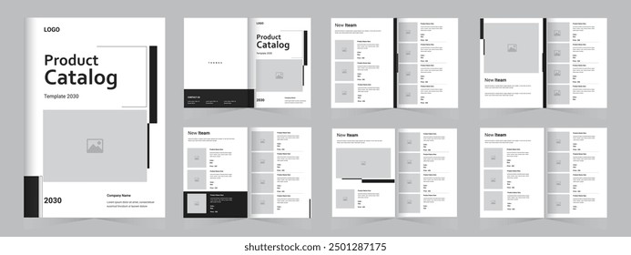 Product Catalog Template Design, Modern Catalogue Template for Company Catalog, furniture, fashion and  Beauty Product Catalogue