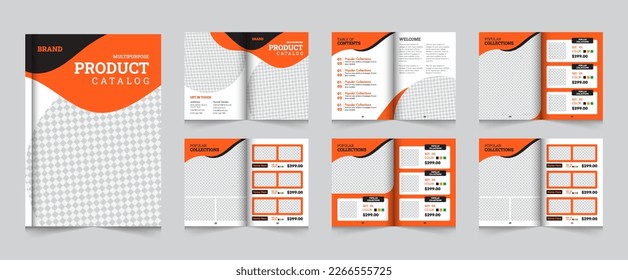 Product Catalogue and modern a4 product catalog design template, Catalog Editable Brochure Layout