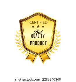 PRODUCT CERTIFIED BADGE EMBLEM STICKER