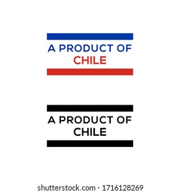 a product of Chile stamp or seal design vector download