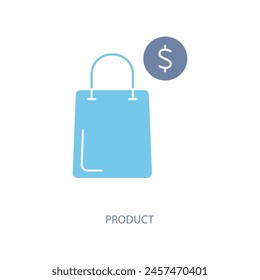 product concept line icon. Simple element illustration. product concept outline symbol design.