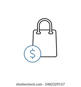 product concept line icon. Simple element illustration. product concept outline symbol design.