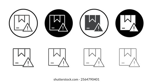 Product defect label icon simple vector symbol