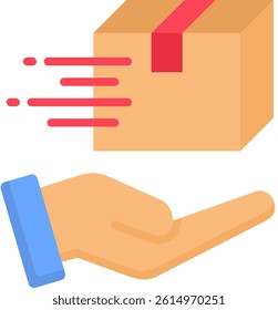 Product Delivery Icon Flat Vector Illustration