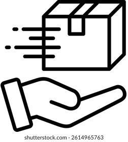 Product Delivery Icon Line Vector Illustration