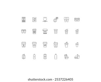 Product Delivery icon set, design, vector illustration