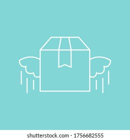 Product Delivery Processes. Vector icon illustration