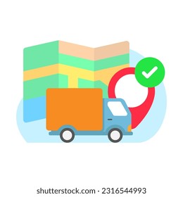product delivery service concept illustration flat design vector eps10. graphic element for landing page ui, icon, infographic