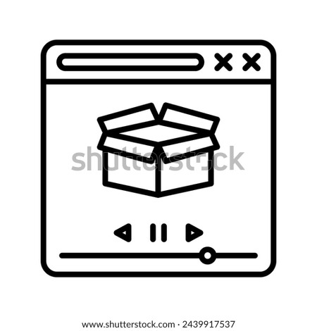 Product Demo  icon in vector. Logotype
