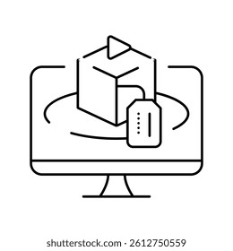 product demonstration technical sales engineer line icon vector. product demonstration technical sales engineer sign. isolated contour symbol black illustration