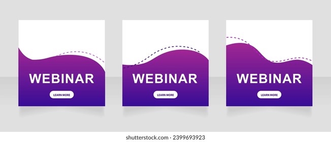 Product demonstration webinar web banner design template. Vector flyer with text space. Advertising placard with customized copyspace. Promotional printable poster for advertising. Graphic layout