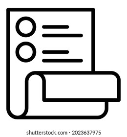 Product description icon outline vector. Compare product. Selection template