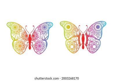 Product Description
Presenting Butterfly  Rainbow color Stickers Set of 2.