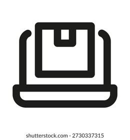 Product description professional line icon. Professional Line Vector Icon with modern e-commerce and catalog concept, minimal clean outline design and scalable information symbol
