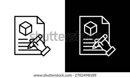 Product Descriptions Icon Set Multiple Style Collection